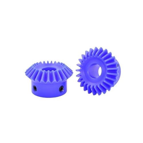 2 Stück 1 Modul 90° Kegelräder 15T/20T/25T/30T Bohrung 4/5/6/8/10/12mm 1:1 Geschwindigkeitsverhältnis Nylon Kunststoff Gerades Zahnrad Maschinen(1 Module 30T Bore 8mm) von KOVNOVI