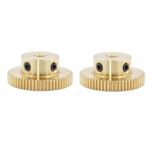 2 stücke 0,5 Modul Stirnradgetriebe 30T/32T/35T/40T/50T/60T Boss Gears Messing Motor Mechanische Übertragung Maschinen(60T Bore 5mm) von KOVNOVI