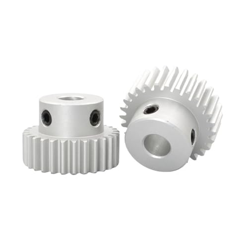 2 stücke 1 Modul Stirnradgetriebe 12T/13T/14T/15T/16T Aluminiumlegierung Boss Gears Motor Mechanische Übertragung Maschinen(16T Bore 8mm) von KOVNOVI