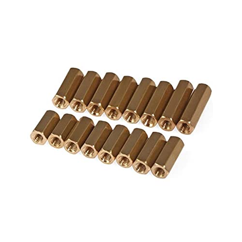 KOVNOVI 200 stücke M3x16 Messing Hex Standoff Spacer Doppelpass Säule M3 Weibliche x M3 Weibliche 16mm KOVNOVI 200 stücke M3x16 Messing Hex Standoff Spacer Doppelpass Säule M3 Weibliche x M3 Weibliche 16mm von KOVNOVI