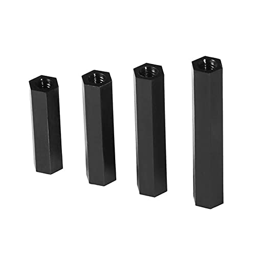 KOVNOVI M2 M2.5 M3 M4 PCB Spacer Nylon-Sechskant-weiblicher Abstände Doppelpass-Kunststoff-Sechskant-Faden PCB Motherboard-Spacer. (Farbe : 7mm (100pcs), Größe : M2.5) von KOVNOVI