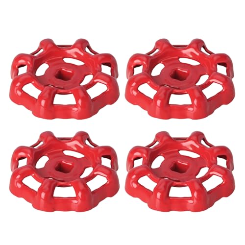KOVOSCH 4 Stück 7 * 7mm Rot Ventil Handrad Wasserhahn Griff Kugelhahn Absperrventil Ersatz, Runde Rad Für Wasserrohr KOVOSCH 4 Stück 7 * 7mm Rot Ventil Handrad Wasserhahn Griff Kugelhahn Absperrventil Ersatz, Runde Rad Für Wasserrohr von KOVOSCH