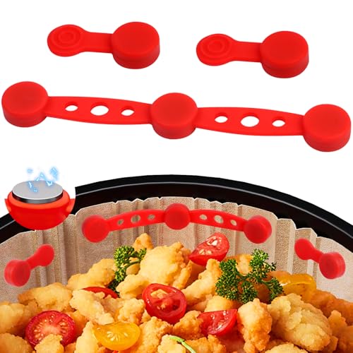 KOVSGQ Magnete für Heißluftfritteuse Airfryer Magnete für Backpapier Magnets for Air Fryer Magnet Silikon Schnalle Set Magnetic Silicone Buckle für Die Luftfritteuse zum Festhalten von Pergamentpapier KOVSGQ Magnete für Heißluftfritteuse Airfryer Magnete für Backpapier Magnets for Air Fryer Magnet Silikon Schnalle Set Magnetic Silicone Buckle für Die Luftfritteuse zum Festhalten von Pergamentpapier von KOVSGQ
