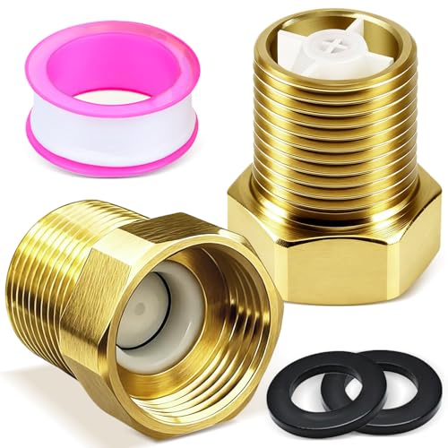 KOVSGQ Rückschlagventil Rückflussverhinderer Rückflussverhinderer Messing mit Innengewinde und Außengewinde 3/4 zoll 2Stk für Gartenpumpe Waschmaschinen Wasserleitung Warmwasserbereiter von KOVSGQ