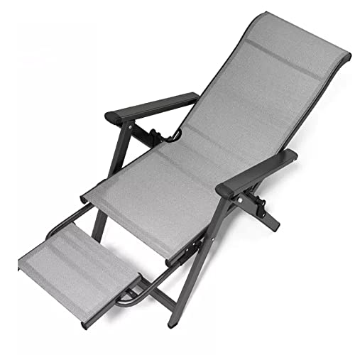 KOWJIFH Klappbarer Liegestuhl Sonnenliege Chaiselongues Patio Lounge Chair Sonnenstuhl Klappbarer Bräunungsstuhl Recliner für Outdoor, Rasen, Terrasse, Strand, Sonnenbaden, Bräunen Lesestuhl von KOWJIFH