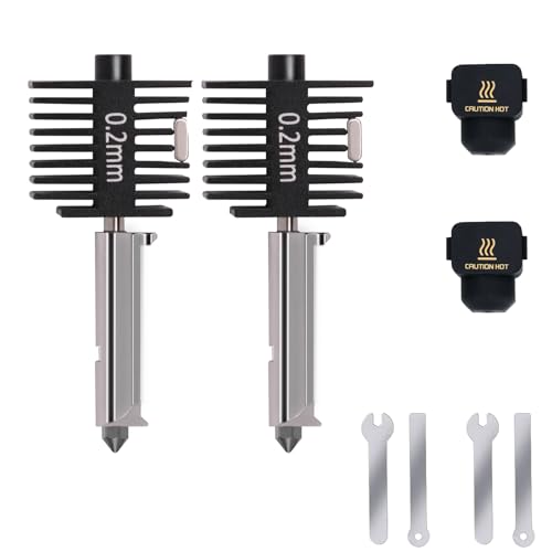 2PCS A1 Mini Upgrade Hotend Kit, 3D Printer Print Head Hot End Heating Block Kit with 0.2mm Hardened Steel Nozzle and Silicone socks for Bambu Lab A1/A1 Mini 2PCS A1 Mini Upgrade Hotend Kit, 3D Printer Print Head Hot End Heating Block Kit with 0.2mm Hardened Steel Nozzle and Silicone socks for Bambu Lab A1/A1 Mini von KOYOFEI