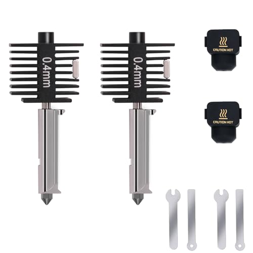 2PCS A1 Mini Upgrade Hotend Kit, 3D Printer Print Head Hot End Heating Block Kit with 0.4mm Hardened Steel Nozzle and Silicone socks for Bambu Lab A1/A1 Mini 2PCS A1 Mini Upgrade Hotend Kit, 3D Printer Print Head Hot End Heating Block Kit with 0.4mm Hardened Steel Nozzle and Silicone socks for Bambu Lab A1/A1 Mini von KOYOFEI
