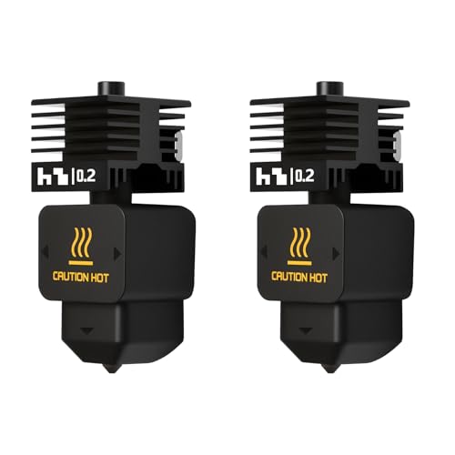 2PCS H2D Hotend Kit, 3D Printer Print Head Hot End Heating Block Kit with 0.2mm Hardened Steel Nozzle and Silicone socks for Bambu Lab H2D, A1/A1 Mini von KOYOFEI