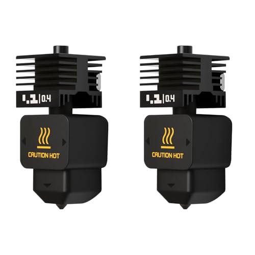 2PCS H2D Hotend Kit, 3D Printer Print Head Hot End Heating Block Kit with 0.4mm Hardened Steel Nozzle and Silicone socks for Bambu Lab H2D, A1/A1 Mini von KOYOFEI
