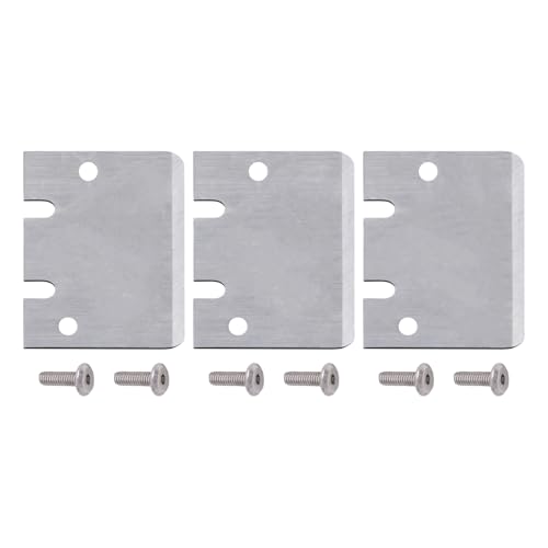 3PCS Blade for Bambu Lab Scraper, 3D Printer Accessories SK5 Steel Scraper Tip Blade with Screws for Bambu Lab Build Plate Scraper von KOYOFEI