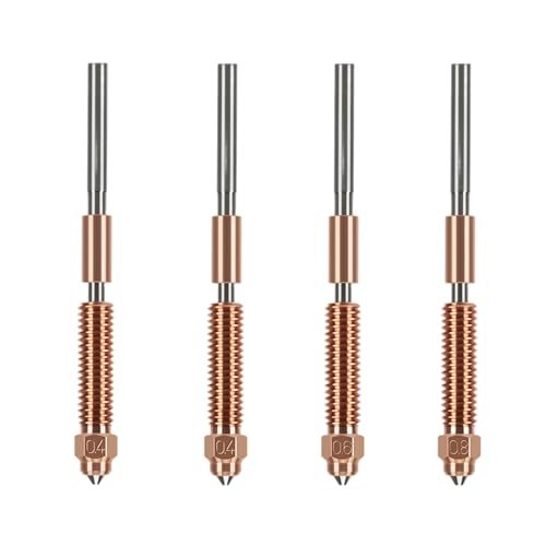 4PCS Quick-Swap Nozzle Kit for K2 Plus, 3D Printer Copper Alloy Hardened Steel Tip and Titanium Alloy Heatbreak Nozzle Kit for K2 Plus, Hi 4PCS Quick-Swap Nozzle Kit for K2 Plus, 3D Printer Copper Alloy Hardened Steel Tip and Titanium Alloy Heatbreak Nozzle Kit for K2 Plus, Hi von KOYOFEI