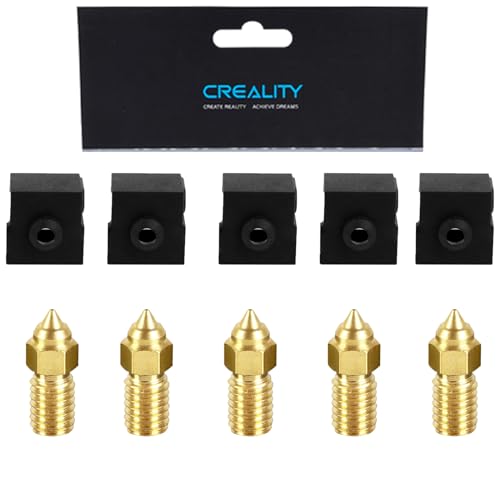 Creality 5PCS 0.4mm Nozzles and 5PCS Silicone Socks Kit for Ender 5 S1, 3D Printer Parts Hotend Silicone Cover for Ender 5 S1, Ender 7 von KOYOFEI