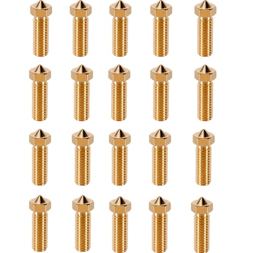 KOYOFEI 20PCS Brass Nozzles for Kobra Plus, 3D Printer Parts 8PCS 0.4mm, 3PCS 0.2mm, 0.6mm, 0.8mm, 1.0mm Brass Volcano Nozzle Kit for Sidewinder X1, X2, Anycubic Vyper, Kobra Max KOYOFEI 20PCS Brass Nozzles for Kobra Plus, 3D Printer Parts 8PCS 0.4mm, 3PCS 0.2mm, 0.6mm, 0.8mm, 1.0mm Brass Volcano Nozzle Kit for Sidewinder X1, X2, Anycubic Vyper, Kobra Max von KOYOFEI