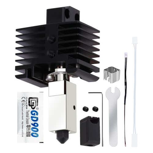 Upgrade 2.0 Hotend Kit for X1C, 3D Printer Print Head Hot End 0.4mm Hardened Steel Nozzle Heating Block Kit with 24V 48W Ceramic Heater Cartridge NTC 100K Thermistor for Bambu Lab X1C von KOYOFEI