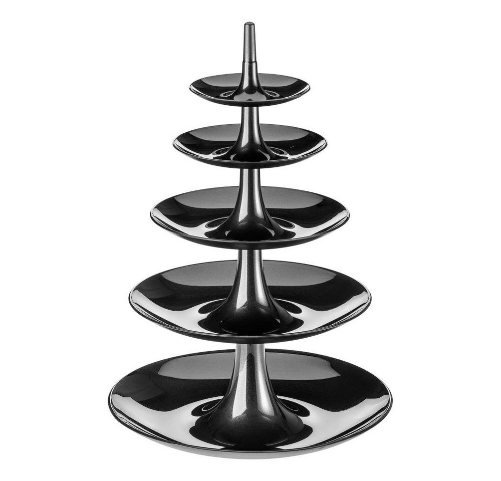 KOZIOL Etagere Babell Big Solid Schwarz, Kunststoff von KOZIOL