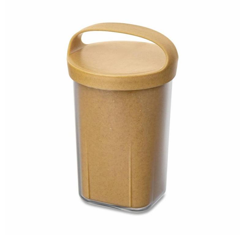 KOZIOL Frischhaltedose Snackpot Buddy Iso, Nature Wood, 550 ml, Kunststoff-Holz-Mix, mit Einsatz und Deckel von KOZIOL