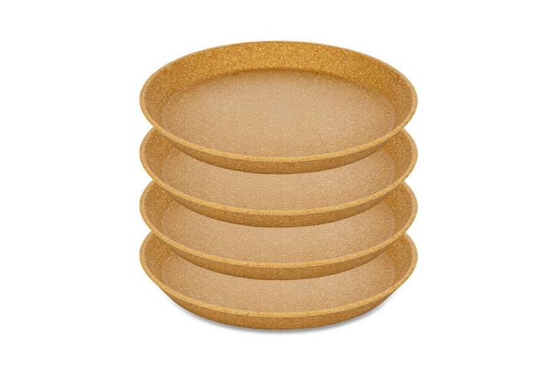 KOZIOL Frühstücksteller Kleiner Teller 20,5 cm 4er-Set CONNECT PLATE, (4 St), Frühstücksteller Dessertteller Kunststoff von KOZIOL