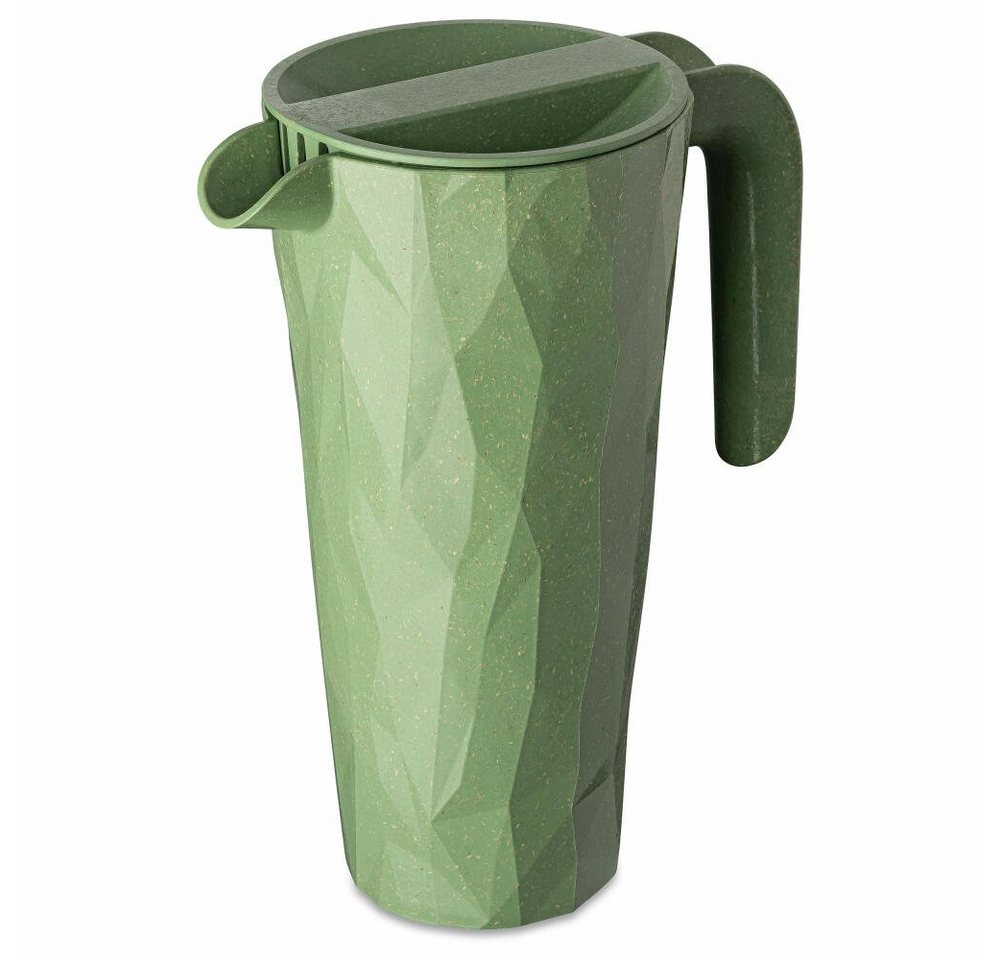 KOZIOL Kanne Club Pitcher Nature Leaf Green, 1.5 L, 1,5 l, stapelbar von KOZIOL