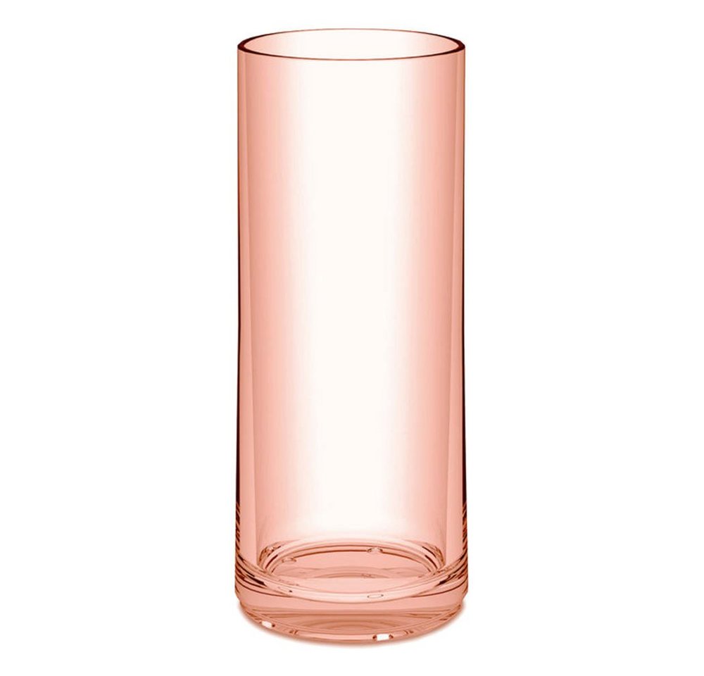 KOZIOL Longdrinkglas Cheers No. 3 Transparent Rose Quartz, 250 ml, Kunststoff von KOZIOL