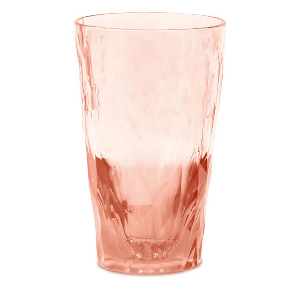 KOZIOL Longdrinkglas Club No. 6 Transparent Rose Quartz 300 ml, Kunststoff von KOZIOL