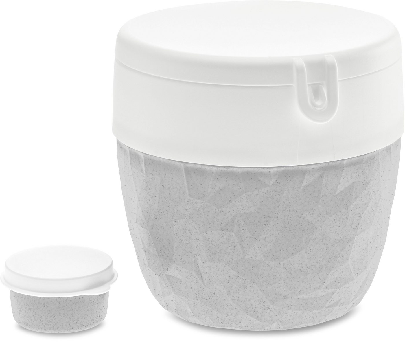 KOZIOL Lunchbox BENTOBOX L, Kunststoff, (1-tlg), spülmaschinengeeignet,melaminfrei, inkl. Minidosen für Dressing,800 ml von KOZIOL