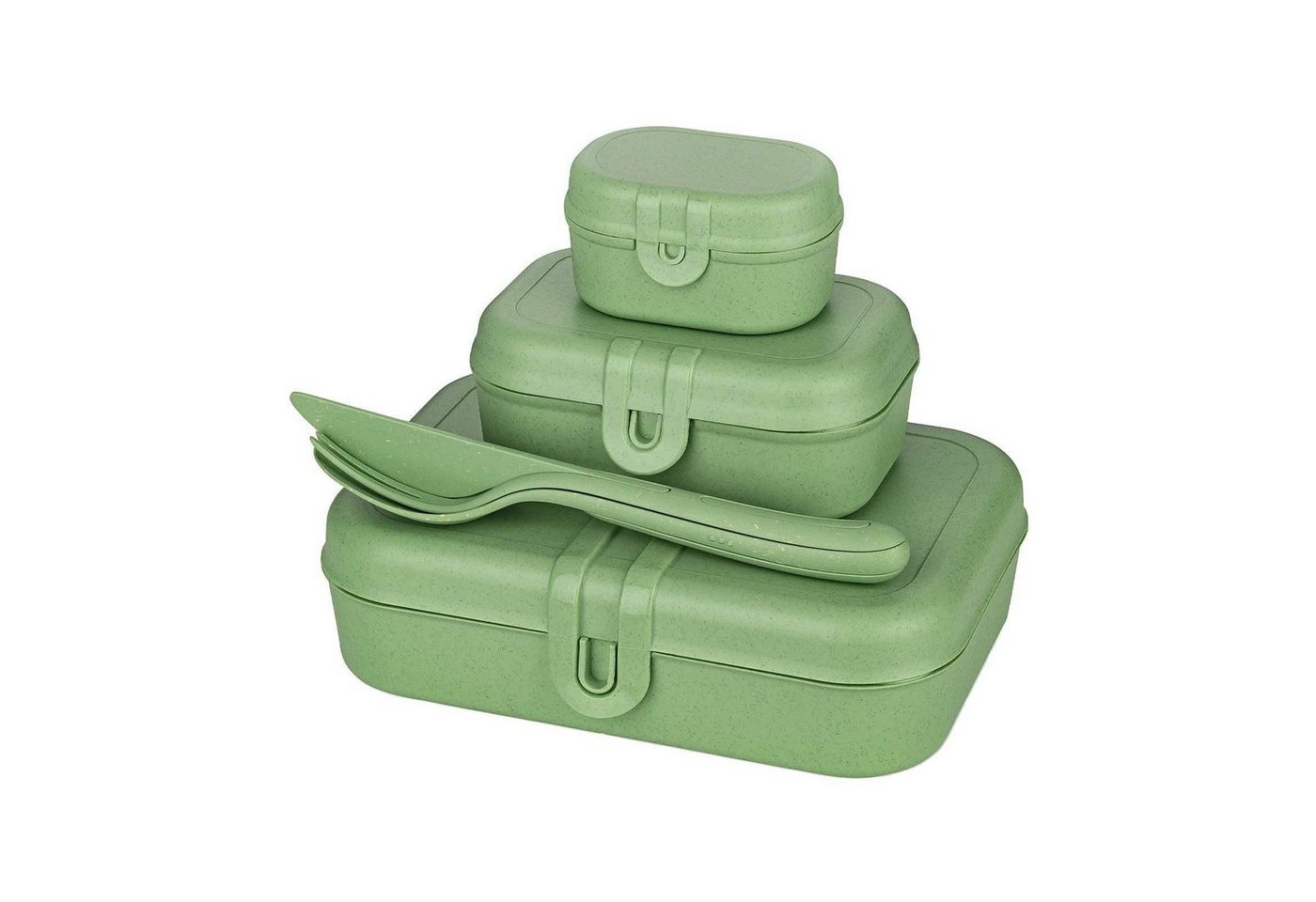 KOZIOL Lunchbox Pascal Ready Lunchbox-Set inkl. Besteck, Kunststoff, (1-tlg) von KOZIOL