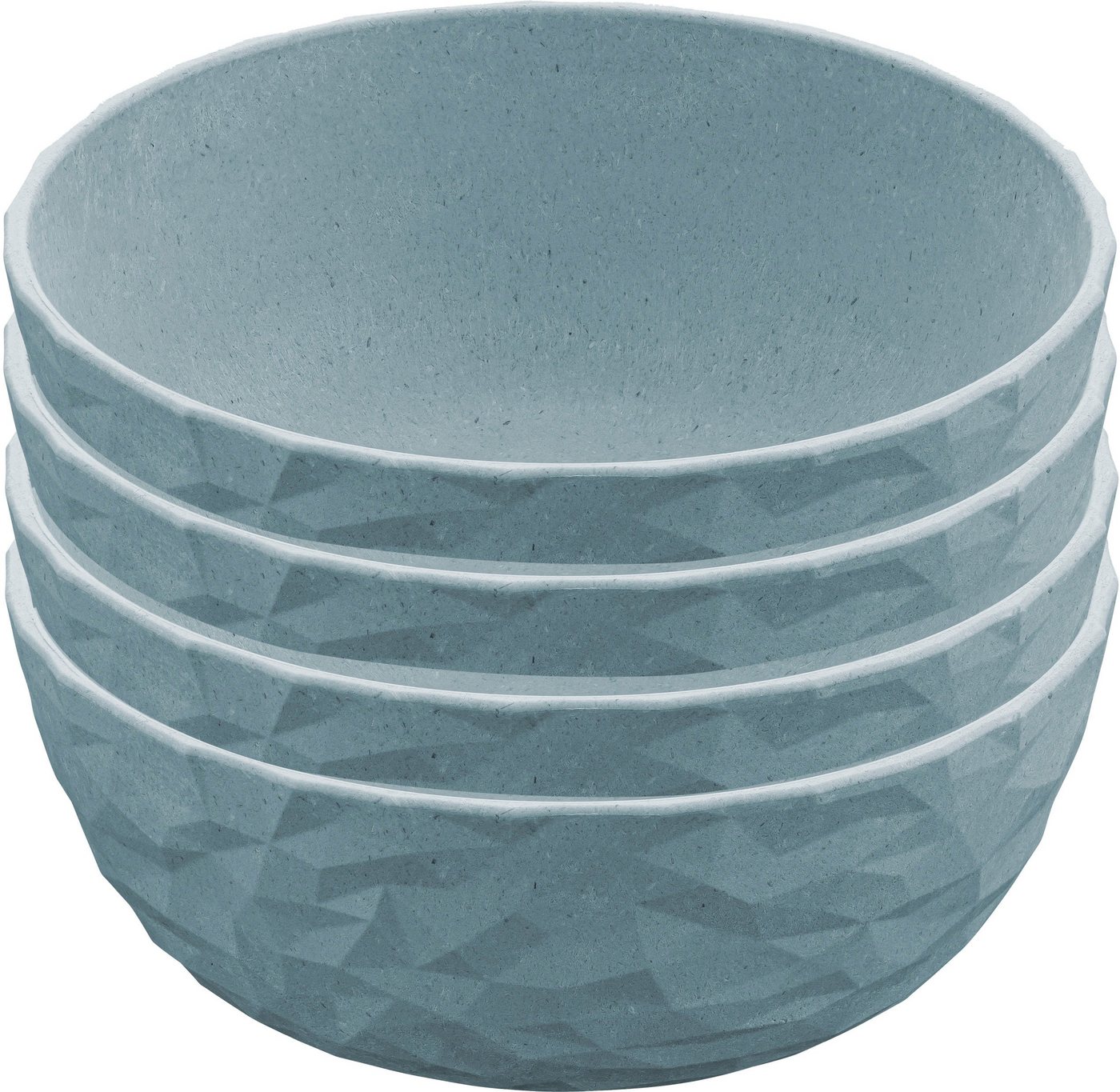 KOZIOL Schale CLUB BOWL, Kunststoff, (Set, 4-tlg), CO² neutral, Made in Germany. Bozirkulärer Kunststoff, 700 ml von KOZIOL