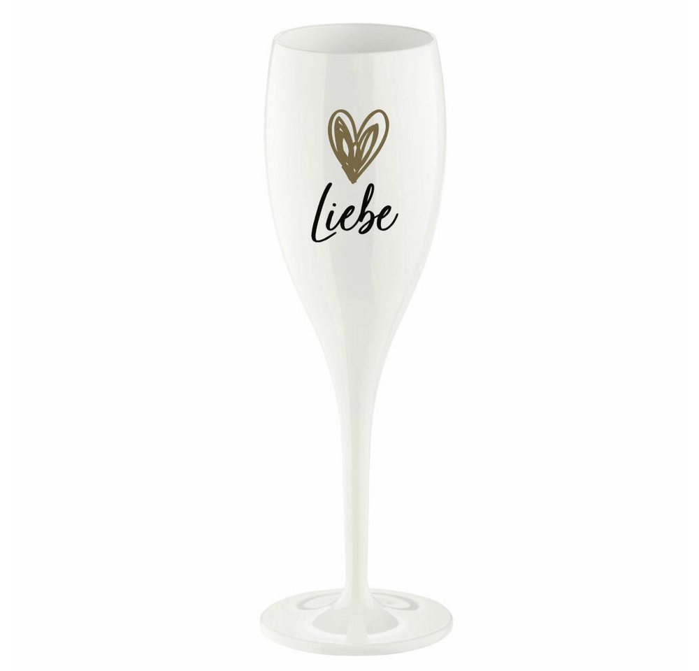 KOZIOL Sektglas Cheers No. 1 Liebe, 100 ml, Kunststoff von KOZIOL