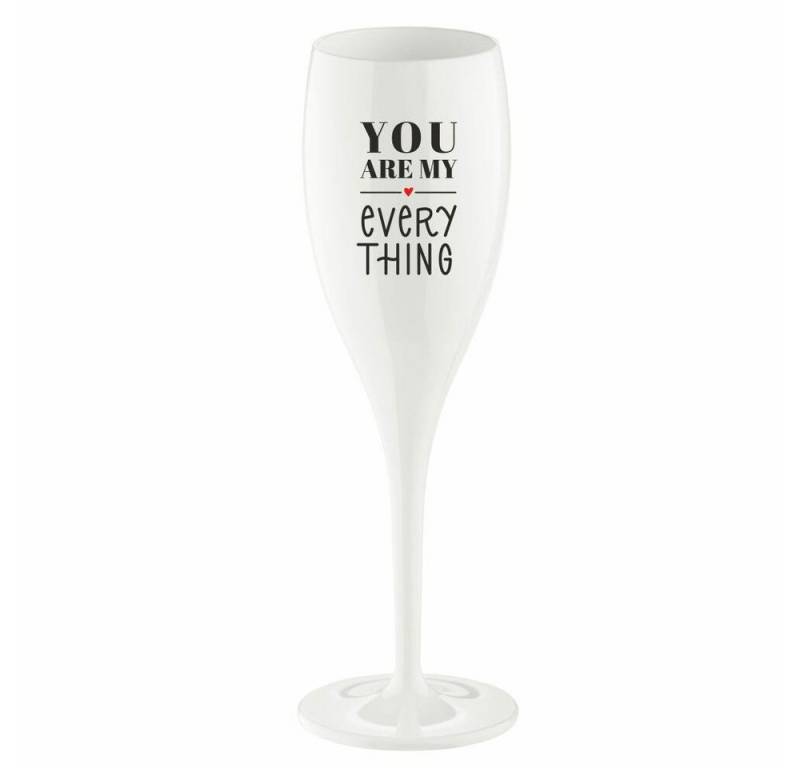 KOZIOL Sektglas Cheers No. 1 You Are My Everything, 100 ml, Kunststoff von KOZIOL