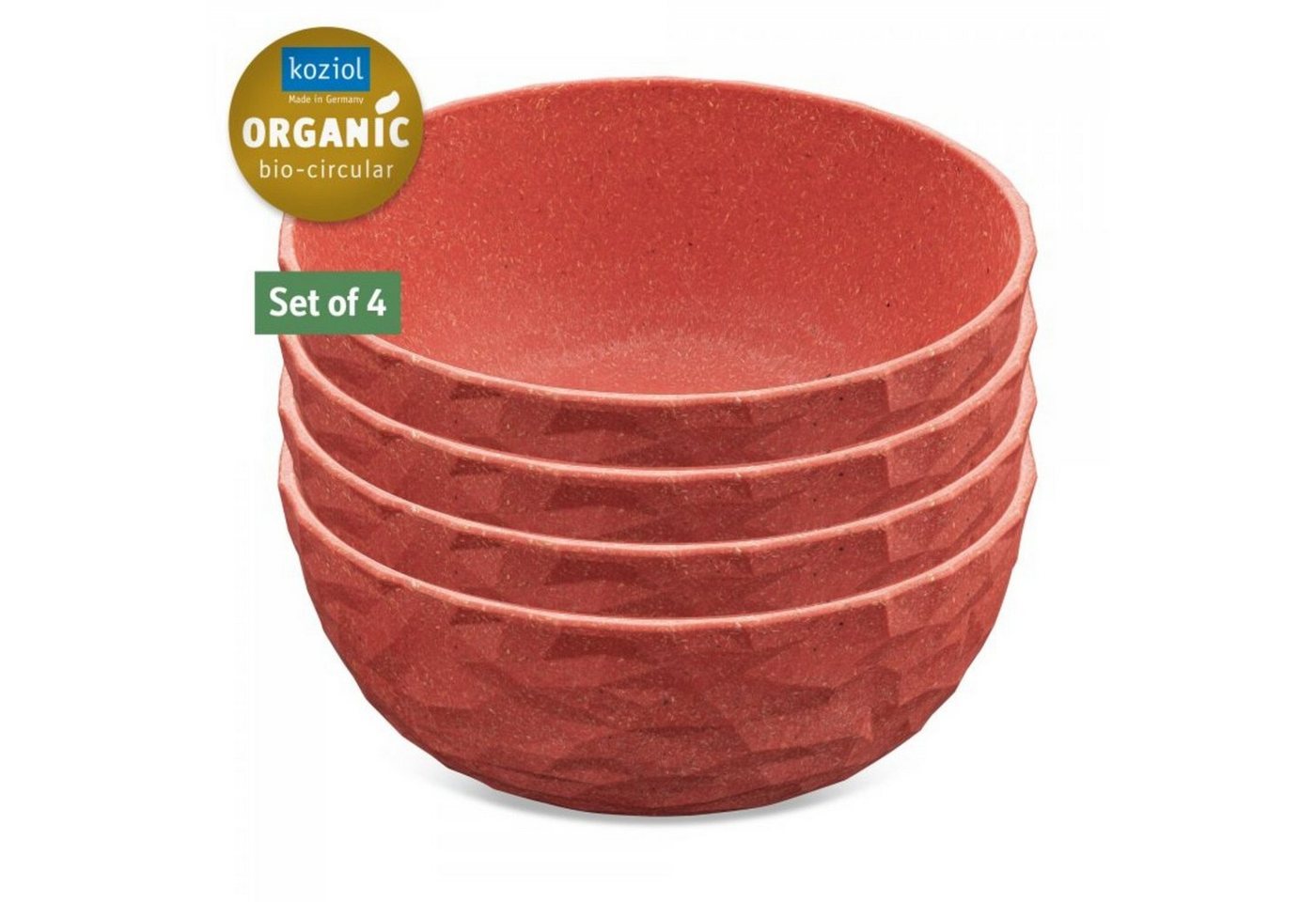 KOZIOL Servierschale Schale Club Bowl 700ml 4- teilig nature coral, Kunststoff von KOZIOL