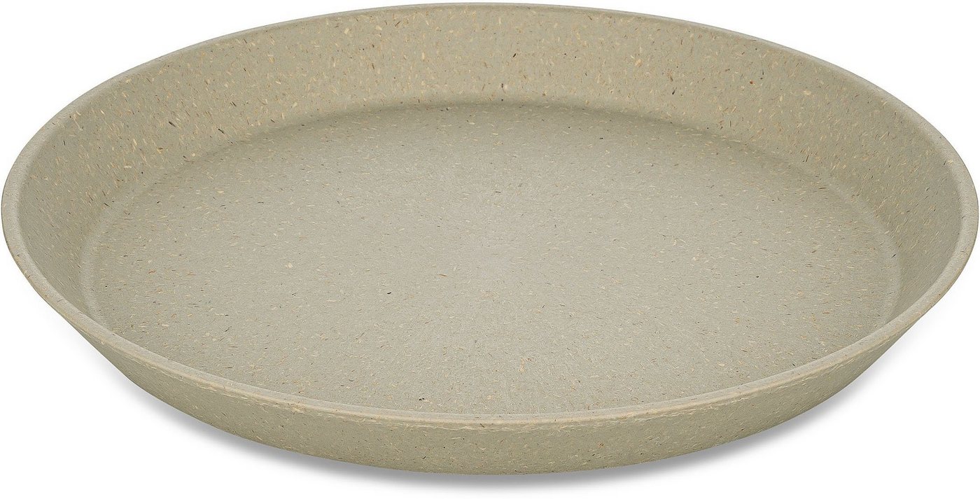 KOZIOL Speiseteller CONNECT PLATE, (4 St), biozirkuläremKunststoff+FSCHolz,spülmaschinengeeignet,melaminfrei,20cm von KOZIOL