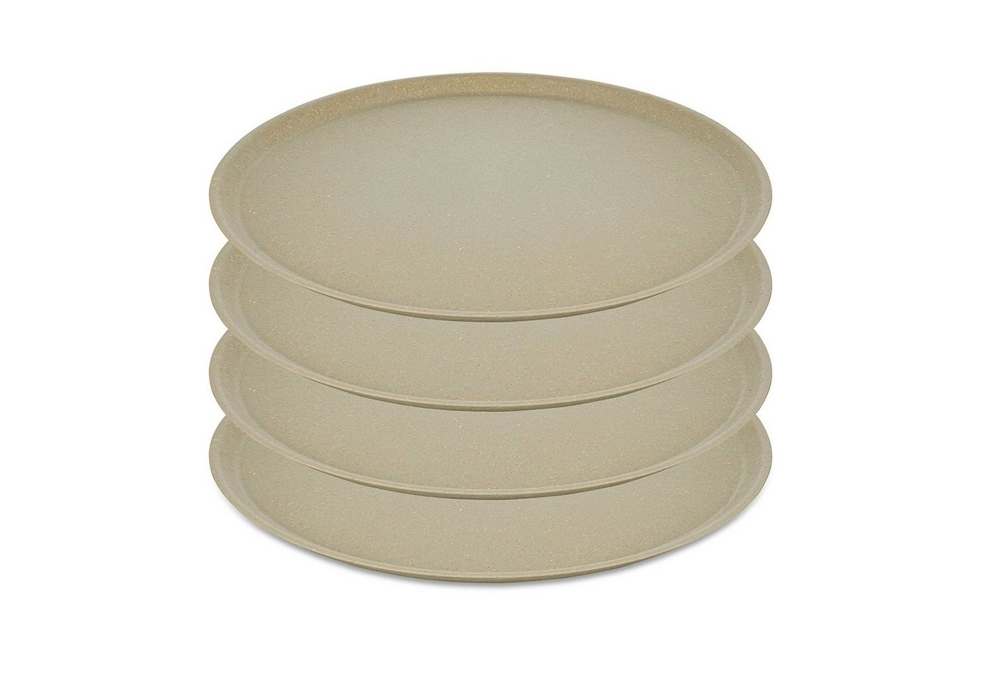 KOZIOL Speiseteller Großer Teller 25,5 cm 4er-Set CONNECT PLATE, (4 St), Speiseteller Kunststoff von KOZIOL