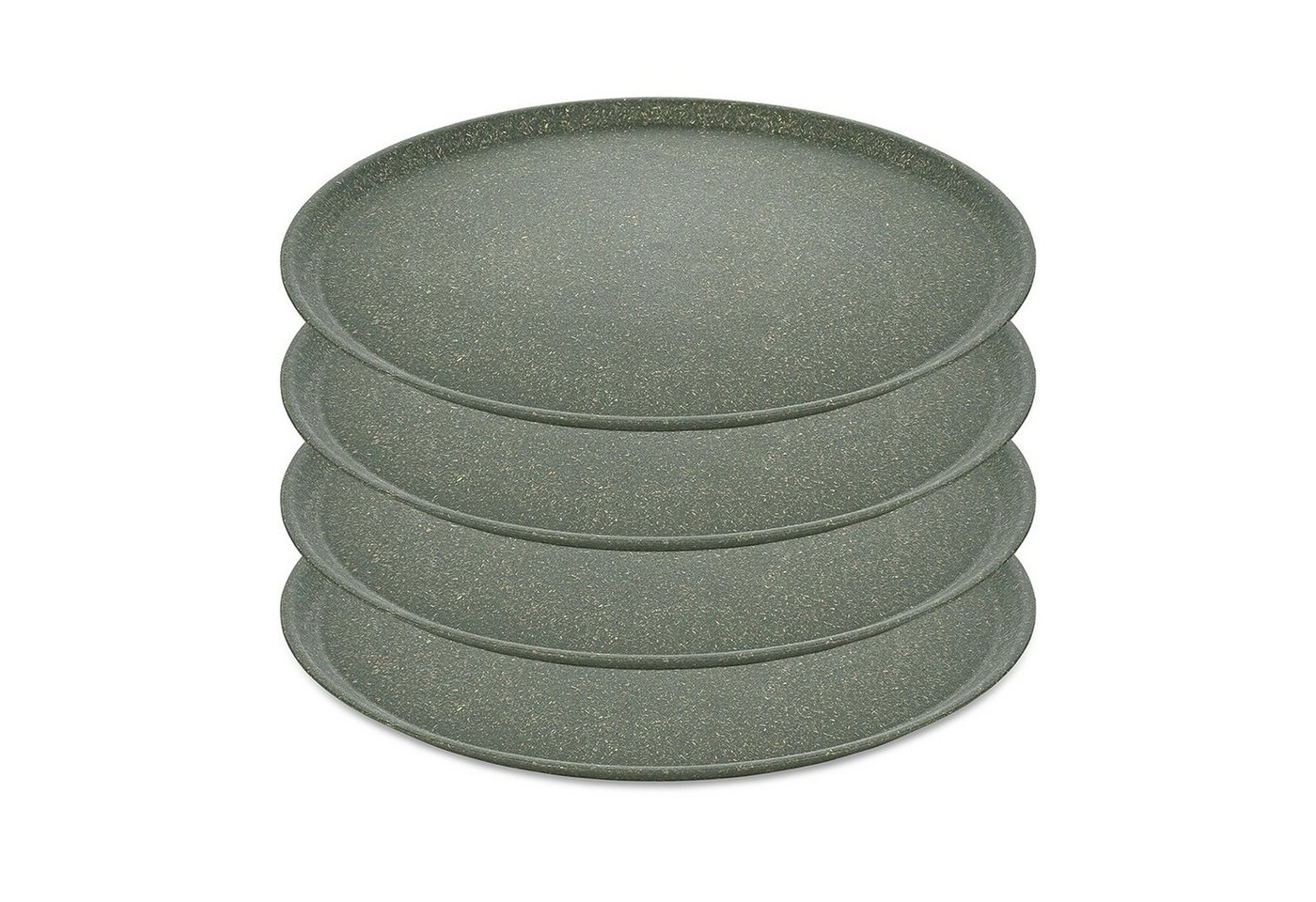 KOZIOL Speiseteller Großer Teller 25,5 cm 4er-Set CONNECT PLATE, (4 St), Speiseteller Kunststoff von KOZIOL