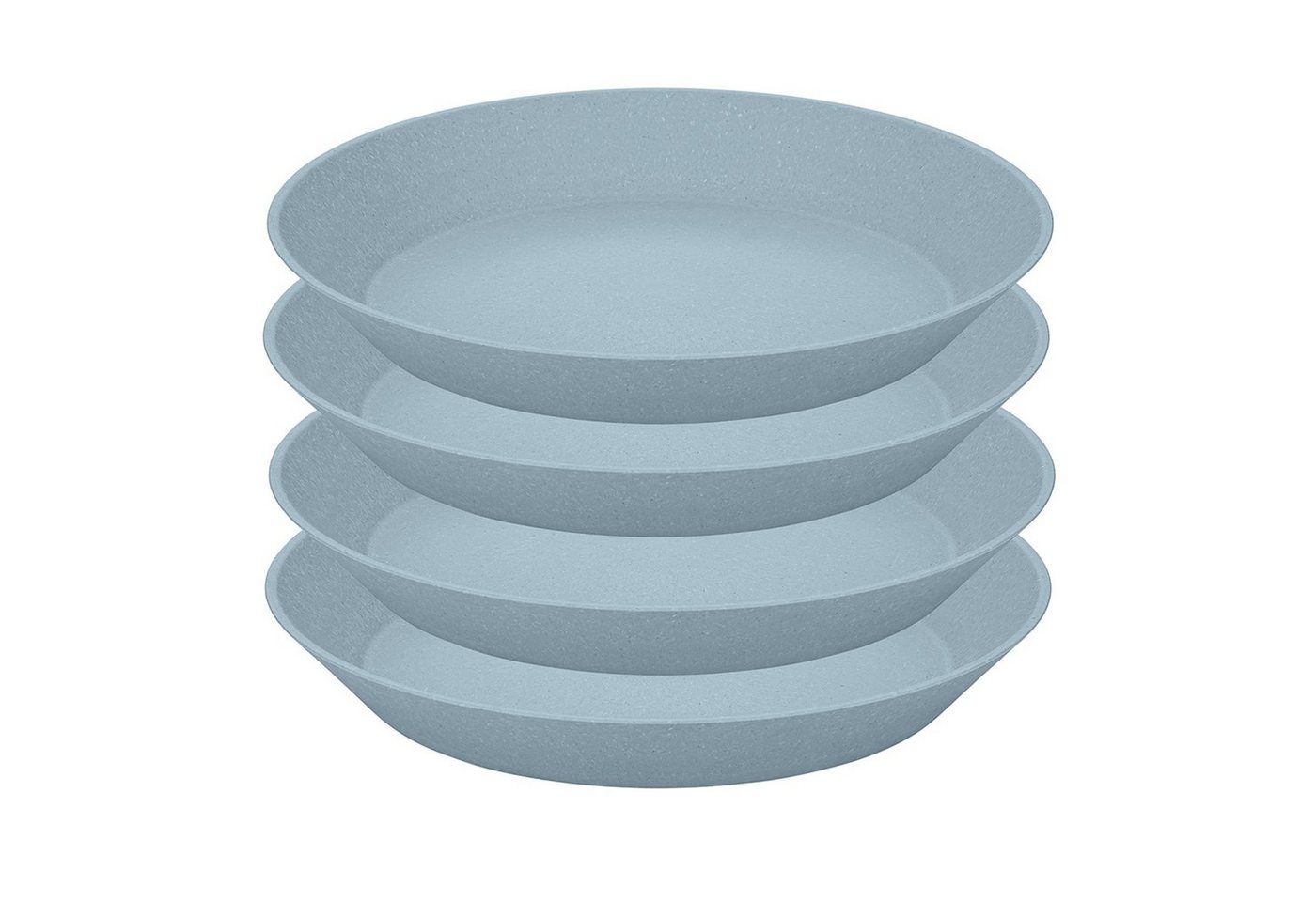 KOZIOL Speiseteller Tiefer Teller 24 cm 4er-Set CONNECT PLATE, (4 St), Suppenteller Kunststoff von KOZIOL