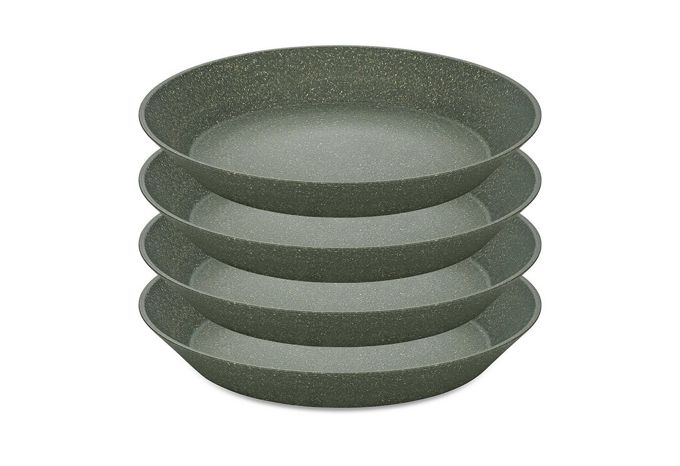 KOZIOL Speiseteller Tiefer Teller 24 cm 4er-Set CONNECT PLATE, (4 St), Suppenteller Kunststoff von KOZIOL