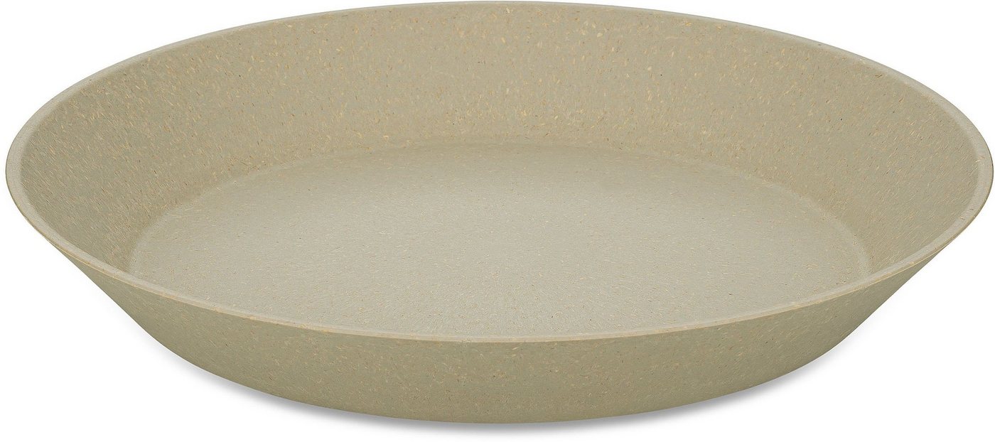 KOZIOL Suppenteller CONNECT PLATE, (4 St), biozirkuläremKunststoff+FSCHolz,spülmaschinengeeignet,melaminfrei,24cm von KOZIOL