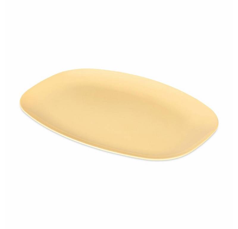 KOZIOL Tablett Nora Tray, Sweet Yellow, 30 x 22 cm, Thermoplastischer Kunststoff von KOZIOL