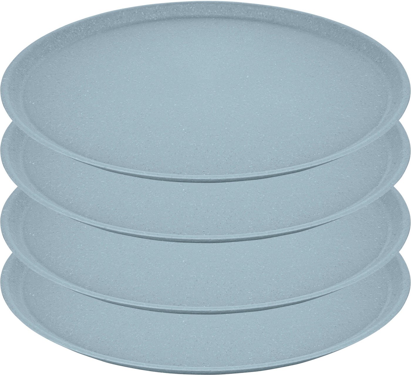 KOZIOL Teller CONNECT PLATE, (4 St), CO² neutral, Made in Germany. Biozirkulärer Kunststoff, 255 mm von KOZIOL