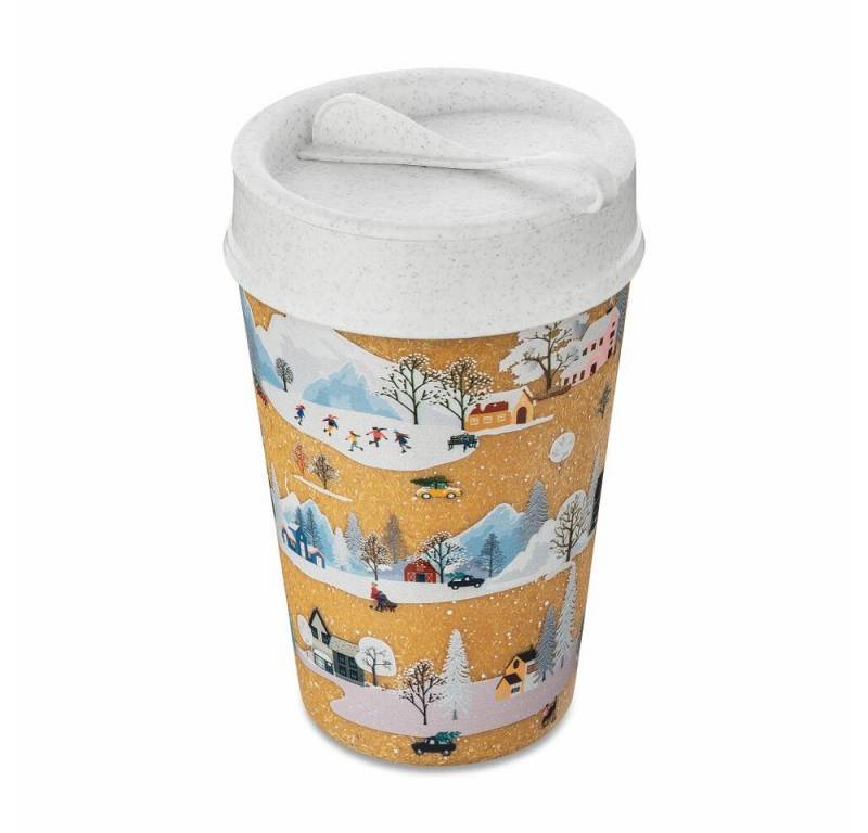 KOZIOL Thermobecher Iso To Go Winter Wonderland, ORGANIC BIO-CIRCULAR von KOZIOL