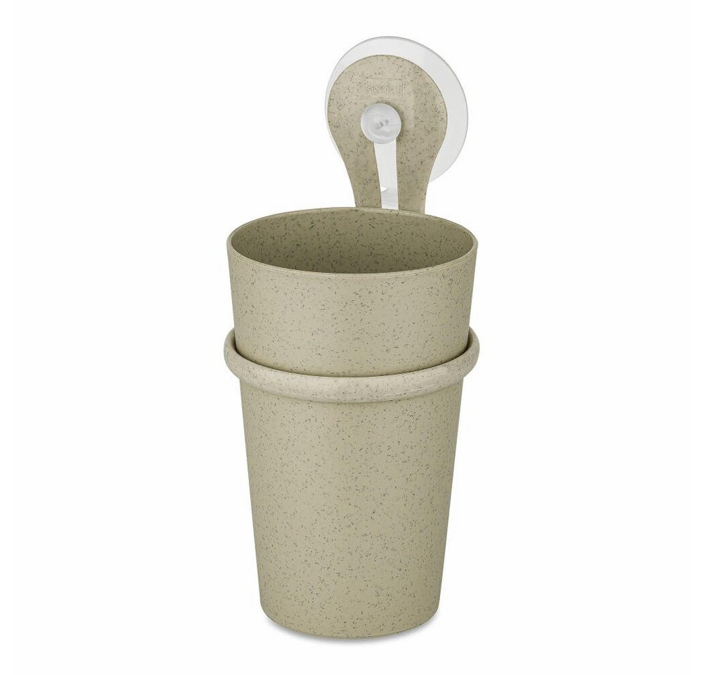 KOZIOL Zahnputzbecher Rio Recycled Desert Sand, 300 ml, mit Halter Loop von KOZIOL