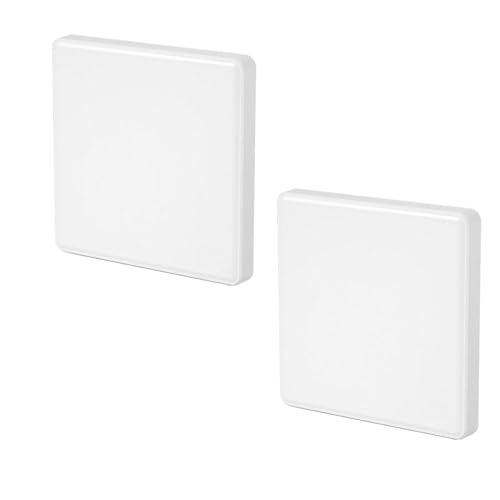 KOZOY Blindabdeckungen Unterputz, 2Pcs Steckdosen Abdeckung, 86×86mm Weiß Kunststoff Steckdosenabdeckung Unterputz, Lichtschalter Abdeckung für ungenutzte Steckdosen oder Schalter (2) von KOZOY