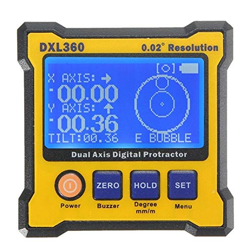 KOZWAY Digitale Protractor Ebene Neigungssensor Messwinkel Lineal Höhenmessgerät DXL360 Dual Axis, aufladbare Magnetisch, resolutin 0,02 KOZWAY Digitale Protractor Ebene Neigungssensor Messwinkel Lineal Höhenmessgerät DXL360 Dual Axis, aufladbare Magnetisch, resolutin 0,02 von KOZWAY