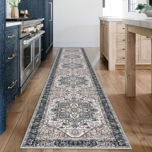 KOZYFLY Läufer für Flur, 6 x 3,6 m, extra lang, waschbar, Küchenläufer, Boho-Teppich für Flur, Innenbereich, bedruckt, Kunstwolle, Treppenläufer, Teppich für Treppen, Küche, Flur, Schwarz/Taupe/Beige KOZYFLY Läufer für Flur, 6 x 3,6 m, extra lang, waschbar, Küchenläufer, Boho-Teppich für Flur, Innenbereich, bedruckt, Kunstwolle, Treppenläufer, Teppich für Treppen, Küche, Flur, Schwarz/Taupe/Beige von KOZYFLY