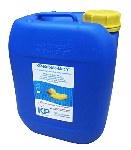 KP-Bubble Bath® Chlorfreies Wasseraufbereitungsmittel 6% H2O2 für Pool und Planschbecken (5.000 ml) von KP-Produkte