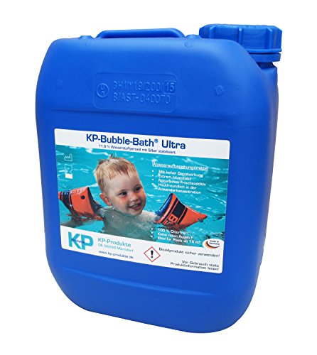 KP-Bubble Bath® Ultra Chlorfreies Wasseraufbereitungsmittel 11,9% H2O2 für Pool und Planschbecken (5.000 ml) von KP-Produkte