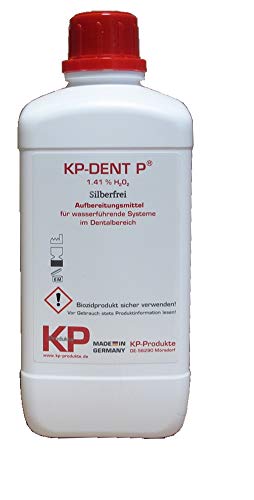 KP-DENT P® SILBERFREI Wasseraufbereitungsmittel 1,41% H2O2 für Dentaleinheiten ohne Silber (6 x 1.000 ml) von KP-Produkte