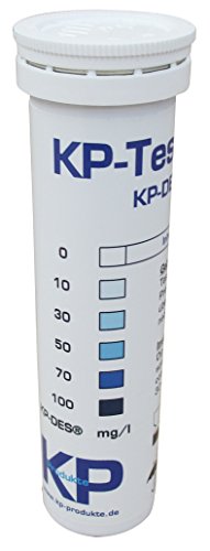 KP-Produkte Teststreifen zur Bestimmung von H2O2 (0-100 ppm) - 100 Count - Farbwechsel-Chemikalie von KP-Produkte