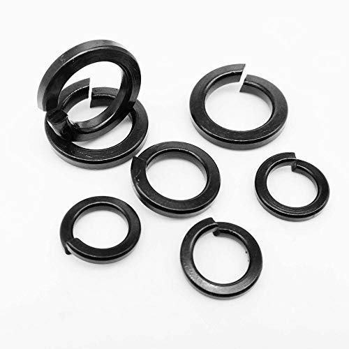 10/50/100 Stück GB93 Schwarze M1.6-M12 Edelstahl-Federscheibe, geteilte elastische Dichtung – langlebige Sicherungsscheiben(50pcs M5) von KPBRBYPBY