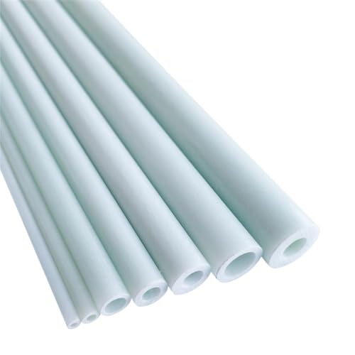 10 Stück weiße hohle Fiberglasstäbe – 0,5 m leichte Konstruktionsrohre (Außendurchmesser 3 mm – 12 mm) for vielseitige Anwendungen(8X5X500MM) von KPBRBYPBY
