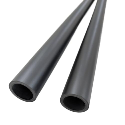 2 Stück 500 mm Fiberglasrohre – leichte hohle Fiberglasstäbe for Isolierung und Konstruktion(Black,20x14x500mm) von KPBRBYPBY
